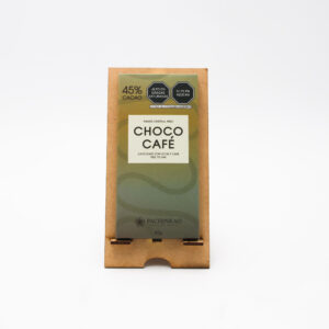Barra de chocolate con leche y cafe de 45% cacao - PACHINKAO